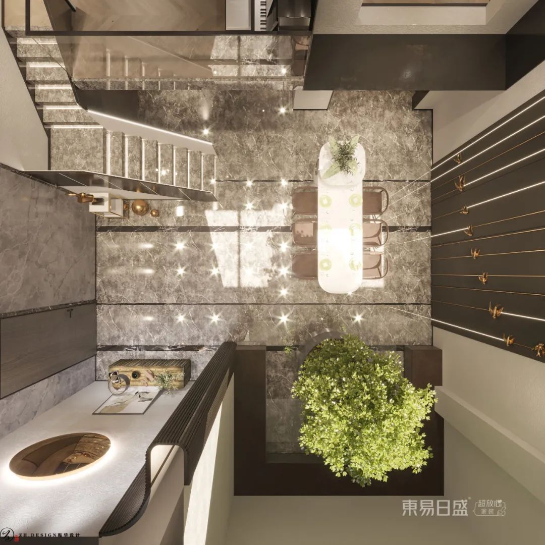 400㎡轻奢灰色私宅,家的乌托邦丨东易日盛-17