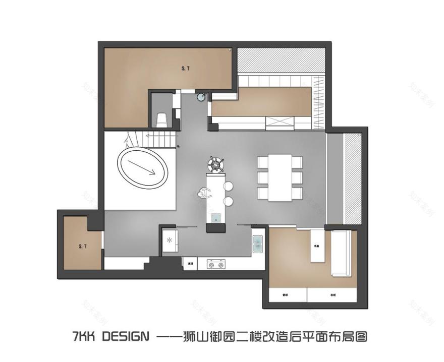 7KKdesign 复式公寓爆改 | 空间利用与美学的完美结合-58