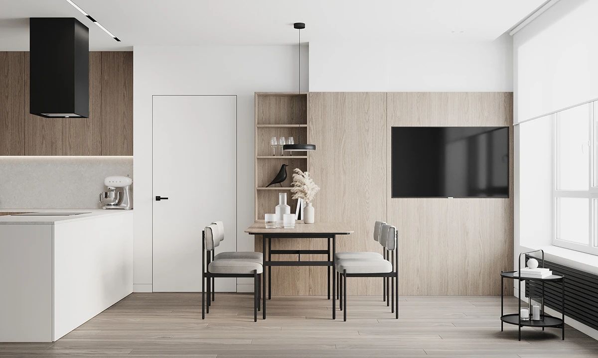 气质非凡的 80㎡空间设计丨Olga Bondar-0