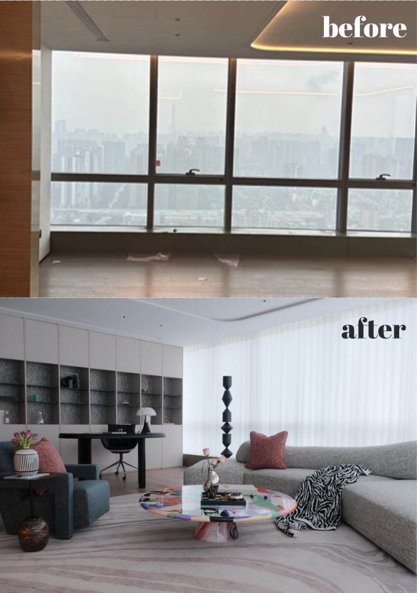 精装房改造新作｜落地艺术爆棚的豪宅嘉佰道-14