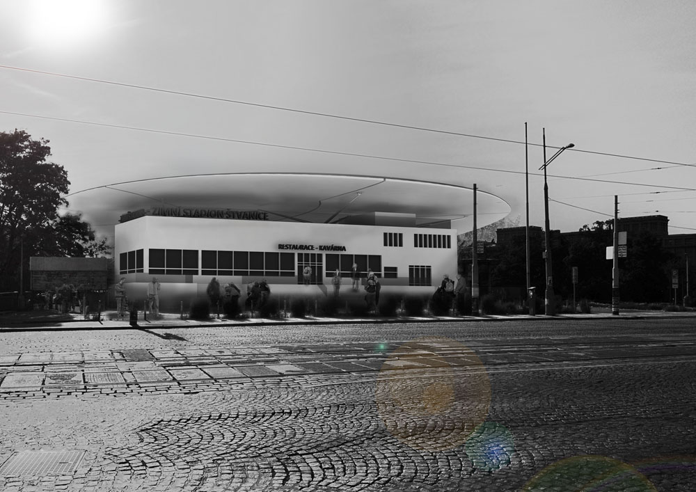 Zastřešení zimního stadionu, ostrov Štvanice | Klára Švecová-27