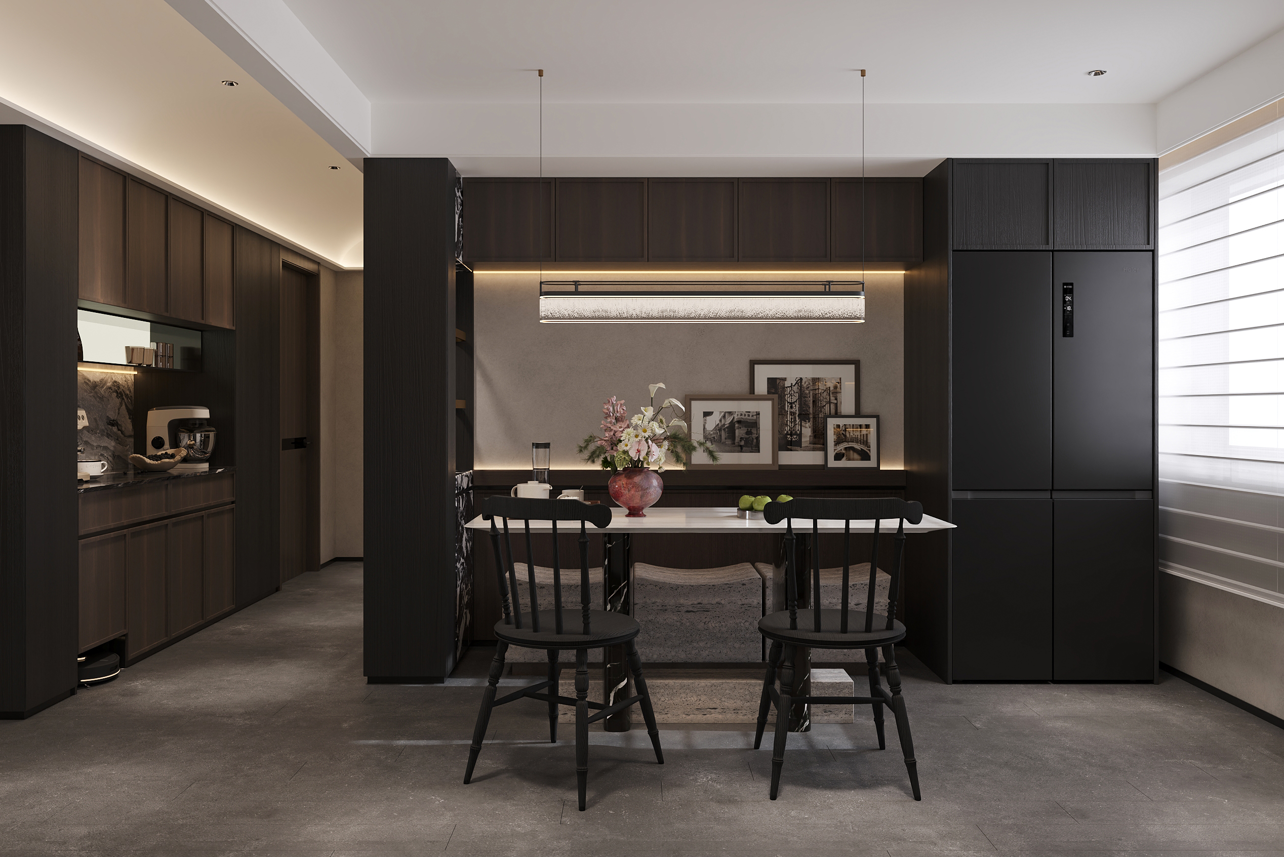 沈阳  悦景新世界146㎡  复古老钱风效果表现-13