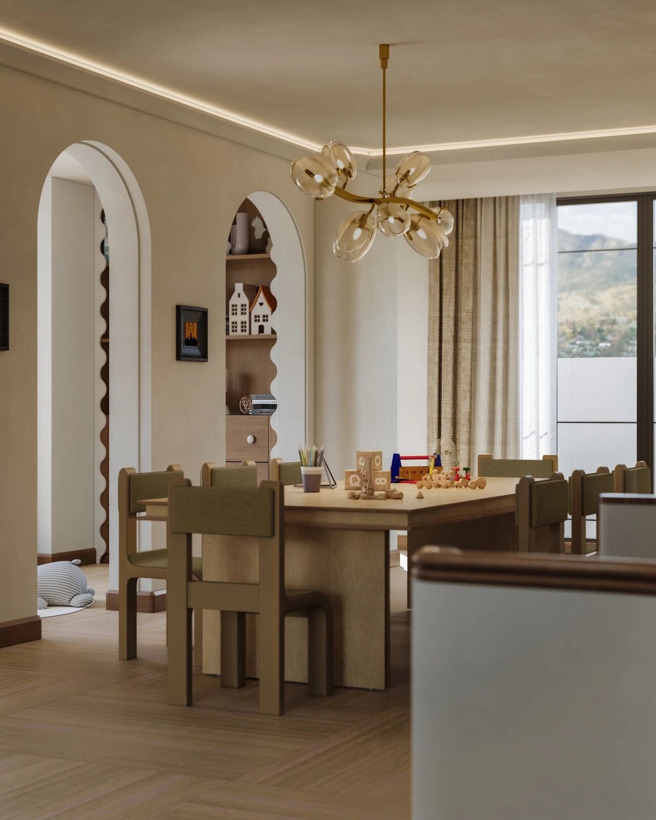 重庆紫檀庄园1300m²曲境别墅丨中国重庆丨美及空间设计-45