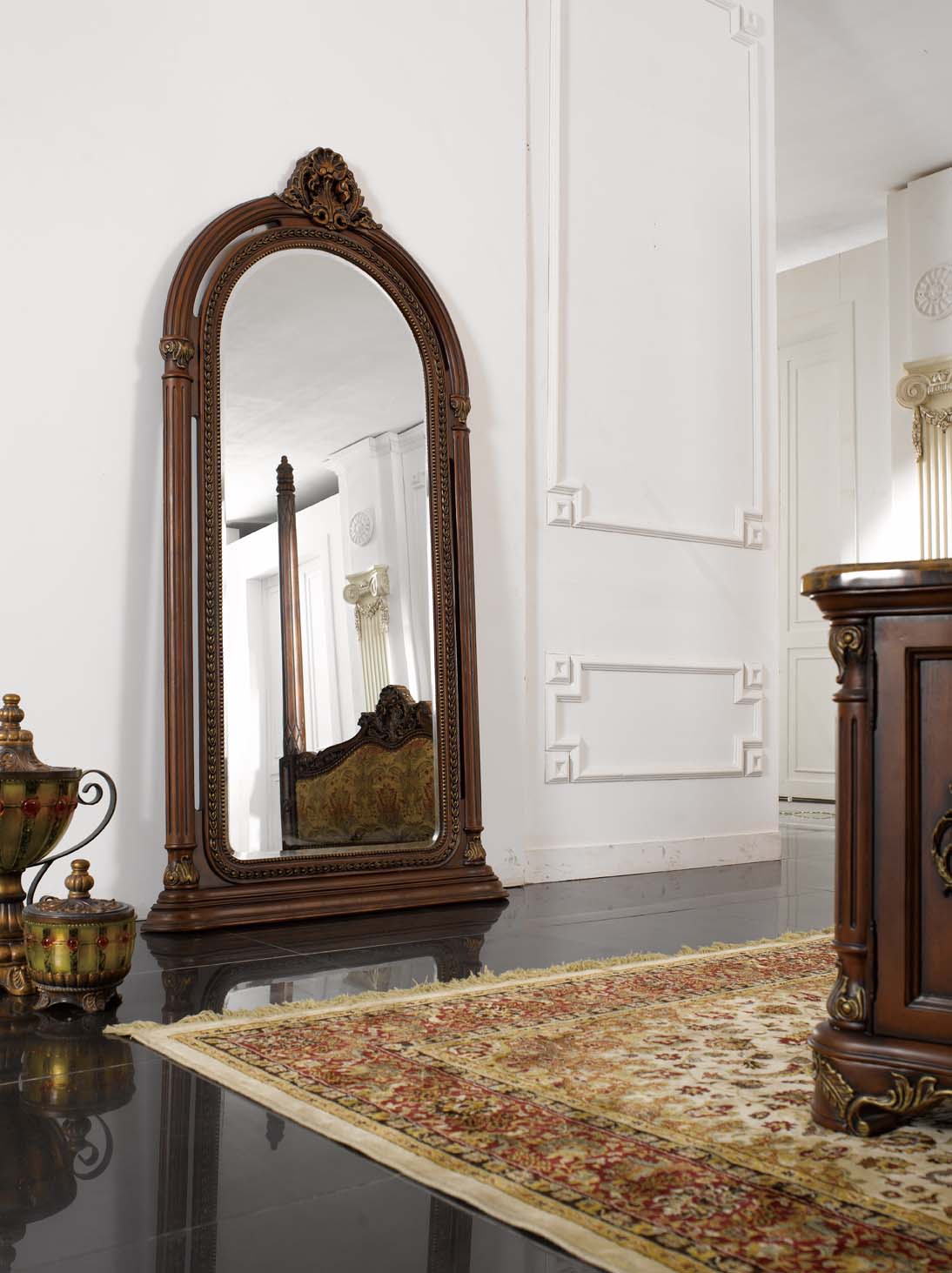 高清古典美式风格 卧室客厅餐厅书房家具场景图片素材-25