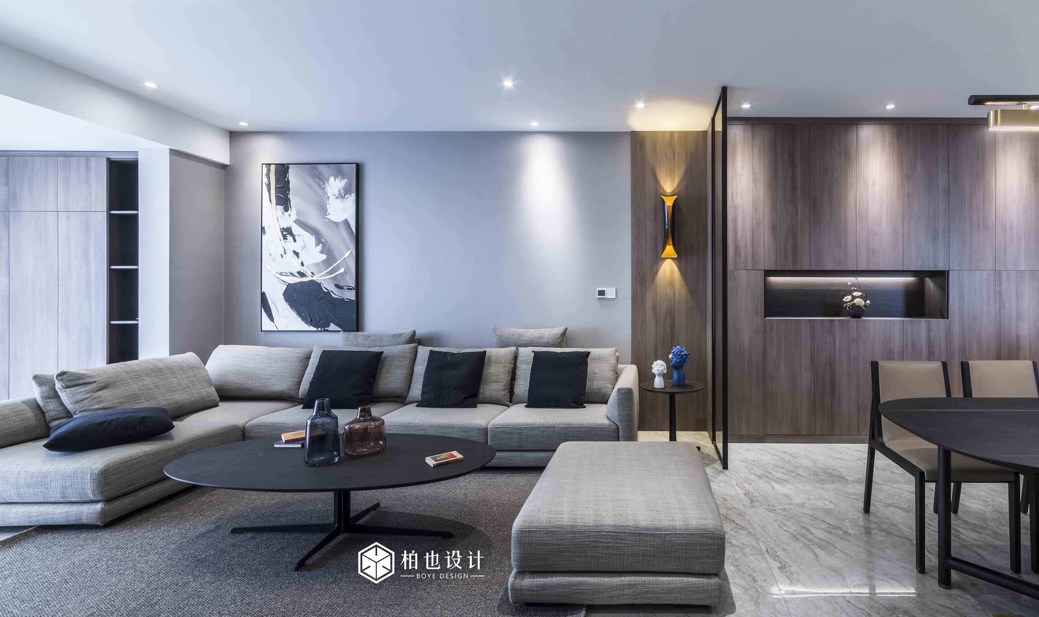 天门柏也设计&150㎡简约湖畔美宅-17