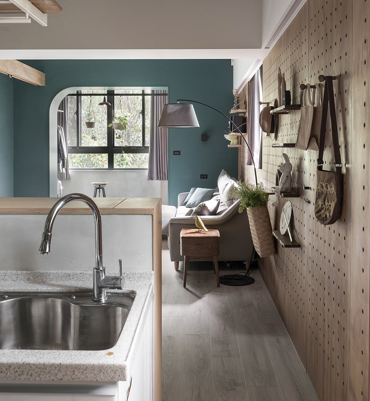 家装设计案例鉴赏——老城区的33㎡复古感小屋-9