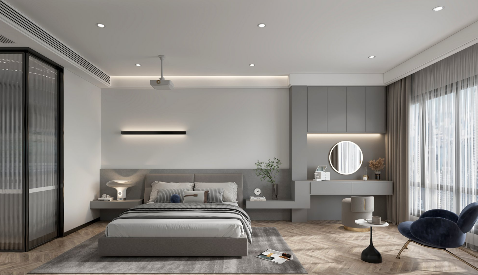 黑白灰不羁个性的室内设计-5