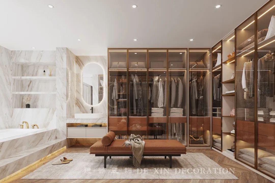 广州中海熙园别墅设计丨中国广州丨德馨装饰-41