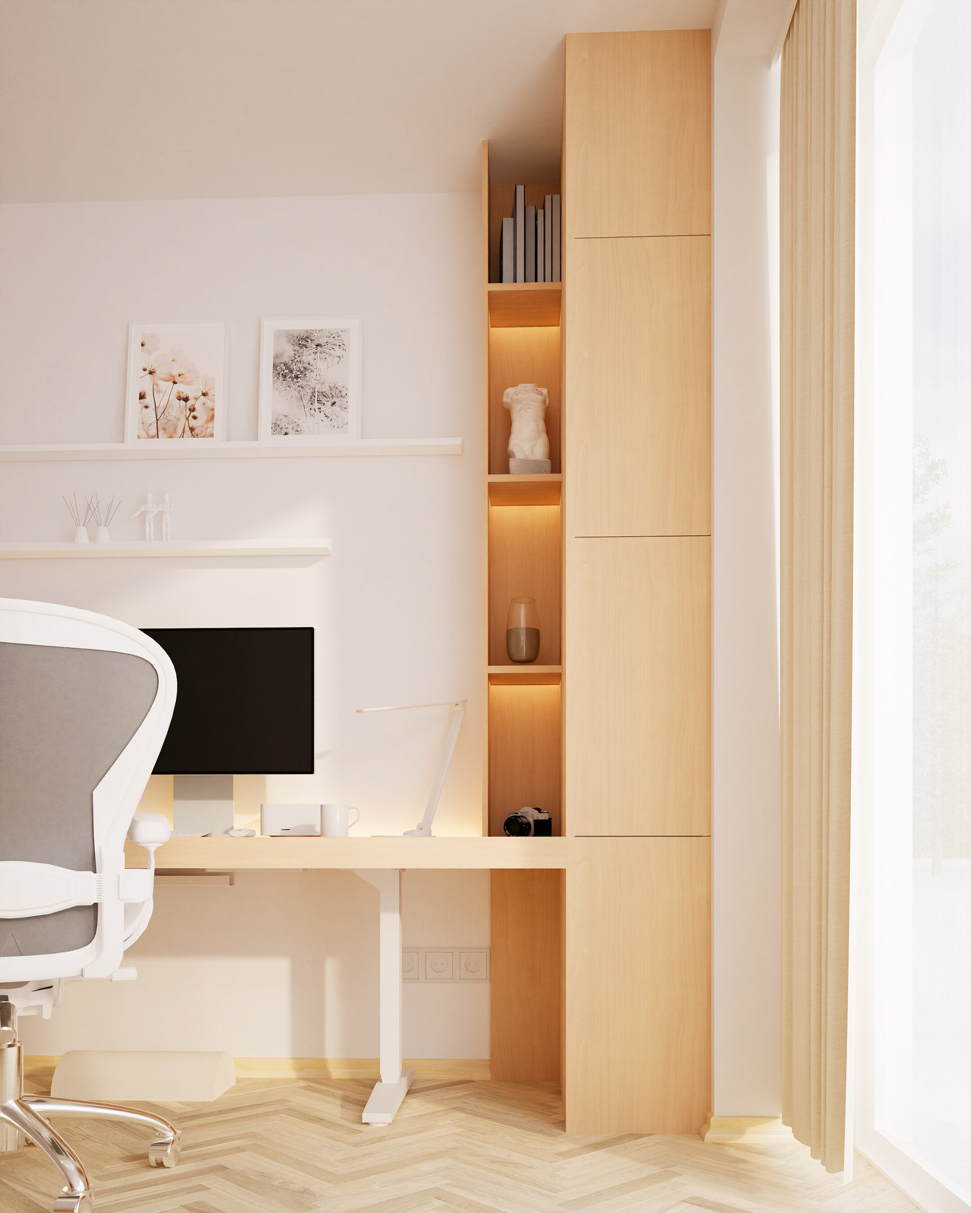 宁静卧室与办公室-9