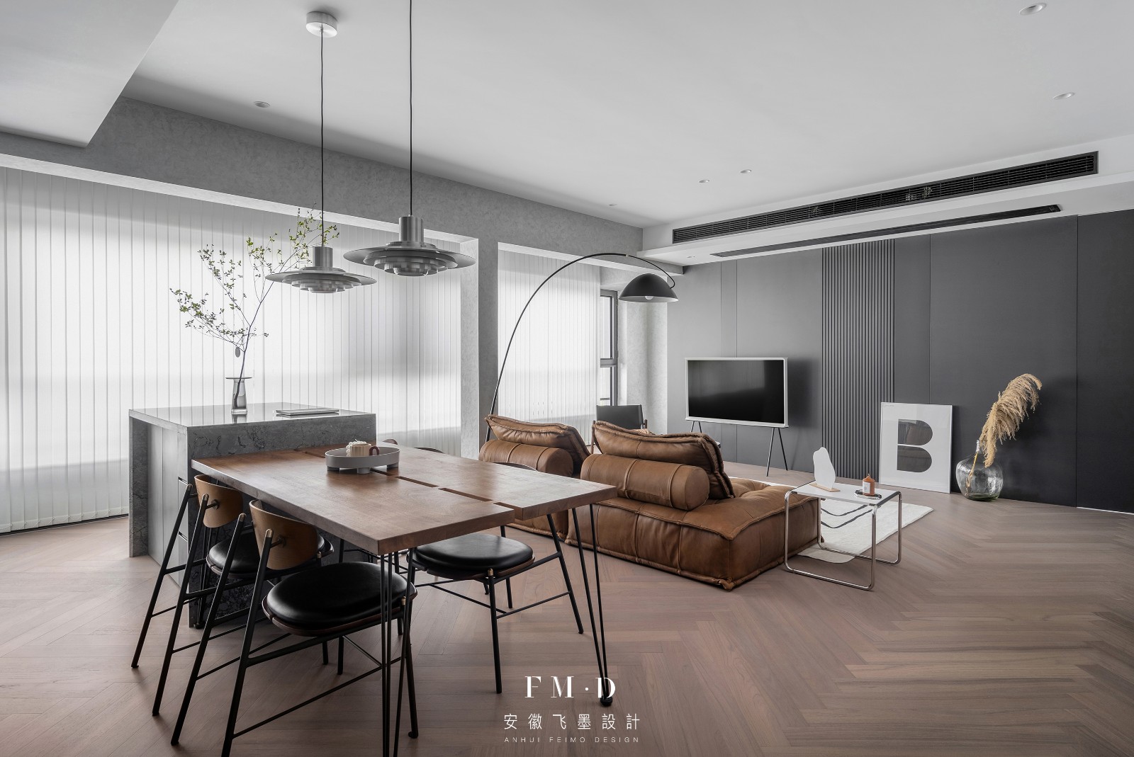 逢春 · 160㎡融创精装房大横厅设计-10