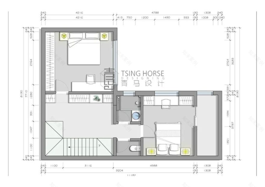 现代纯粹空间 · 汉华原上联排别墅设计丨青马别墅空间设计-34