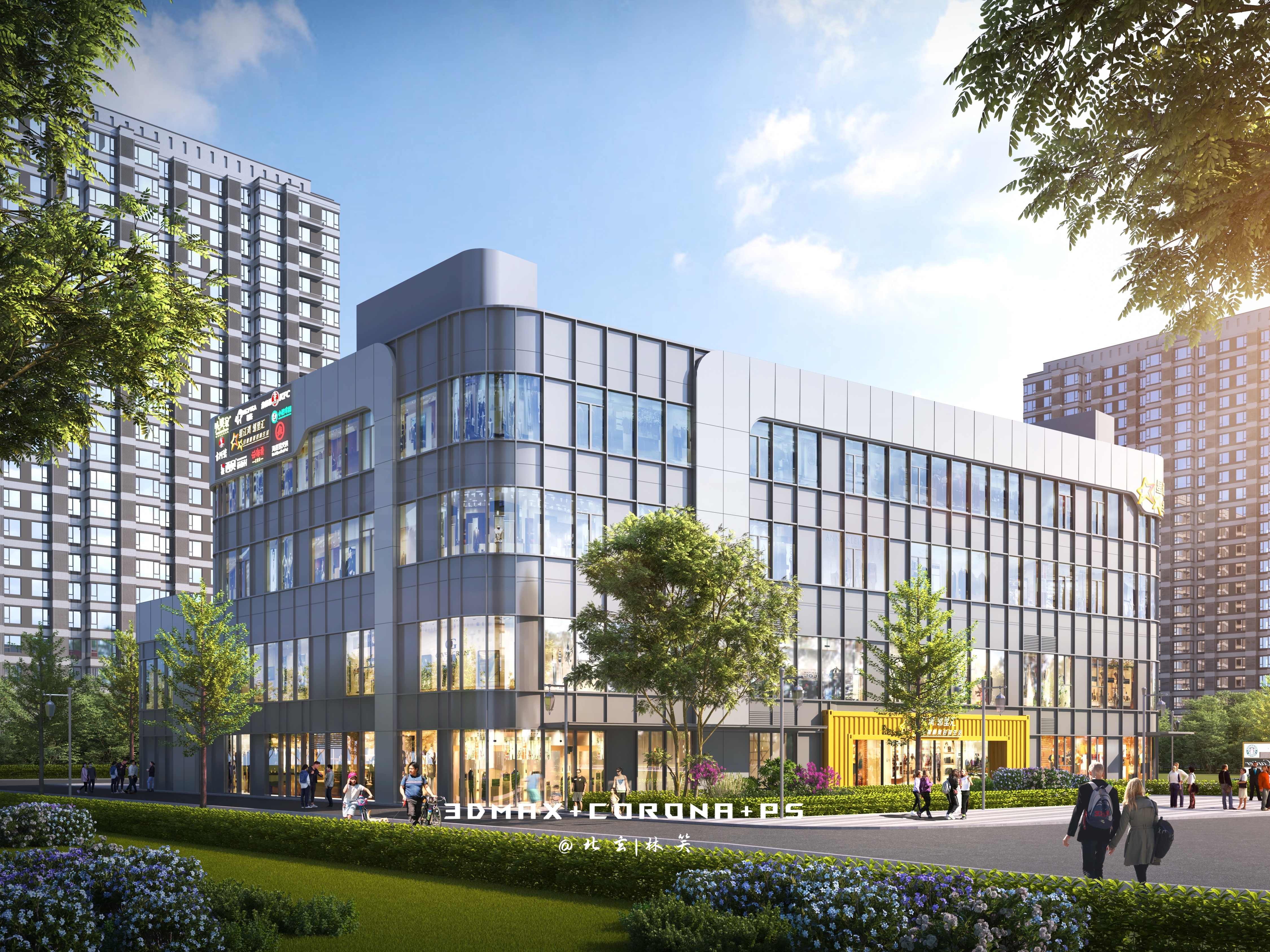 赋新城市界面，演绎商业活力​——商业综合体外立面-4