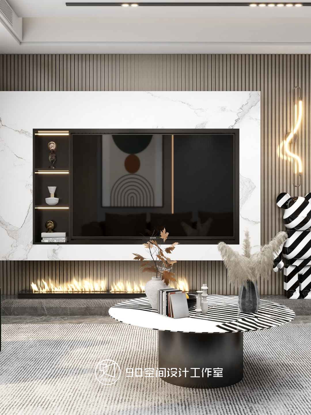 绿意浓情 · 轻奢风格 125 平方 3 室 2 厅 2 卫设计-18