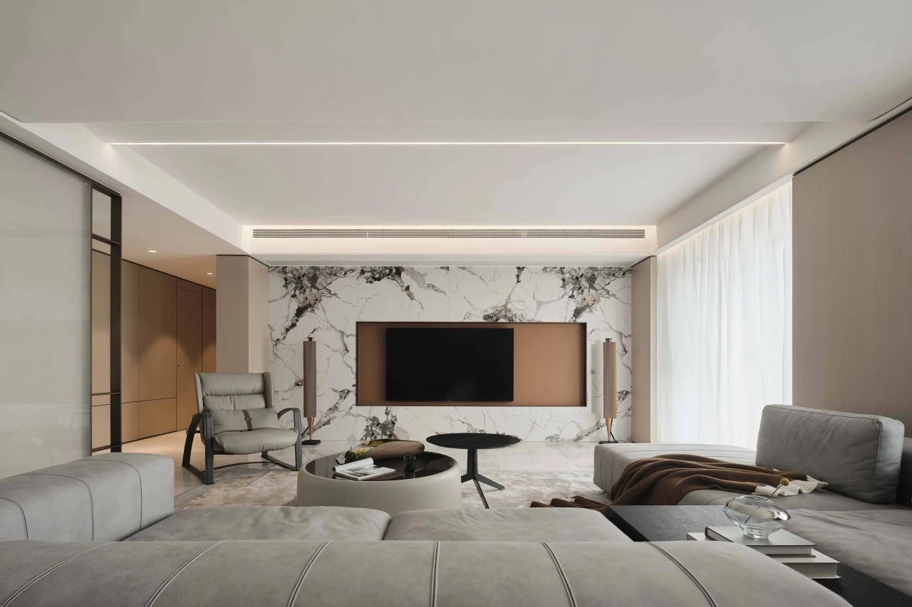 悬浮式电视背景墙设计-7