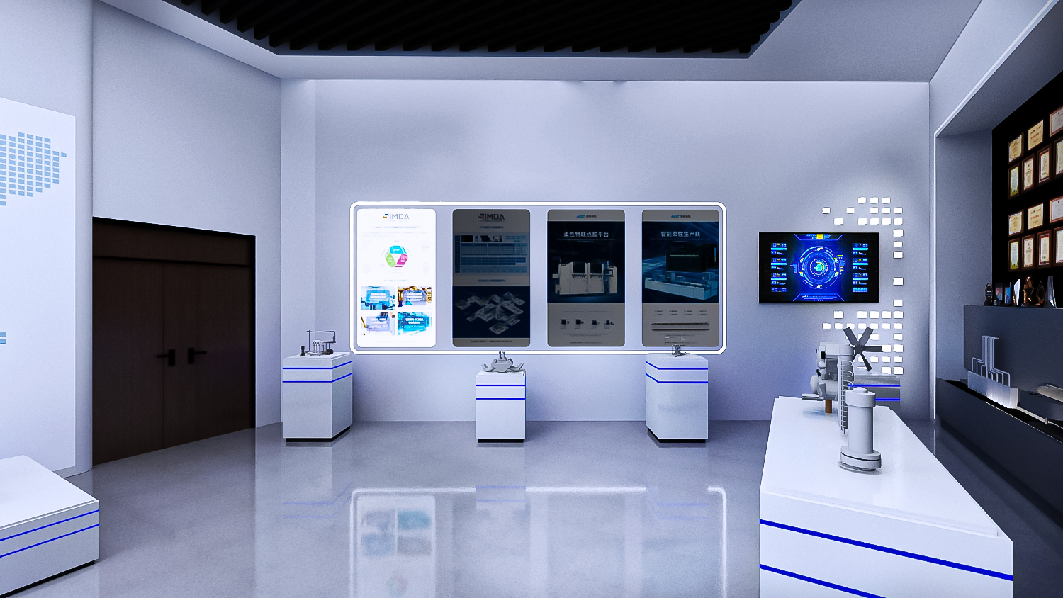 科技产品展示厅设计3D效果图-0