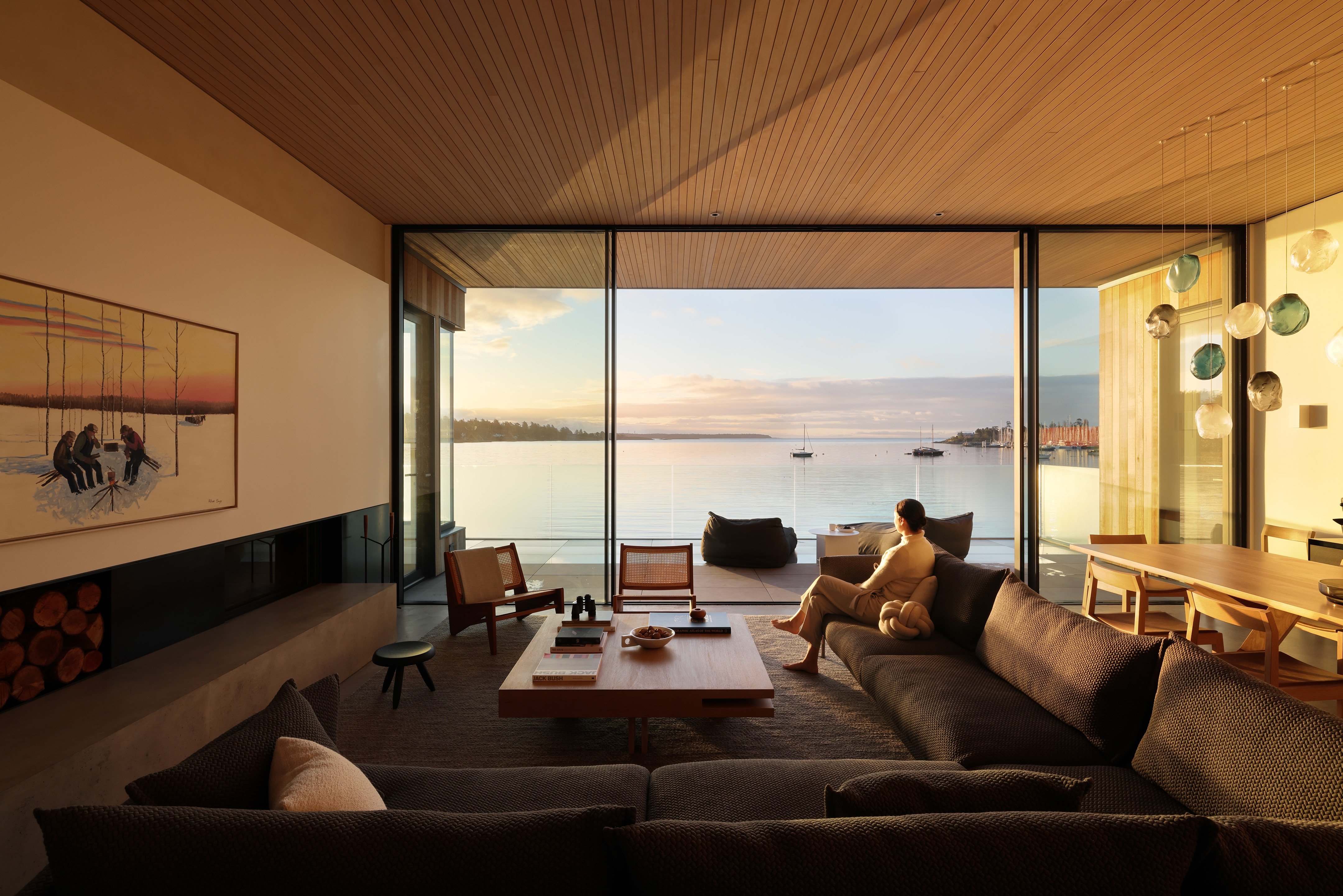 卡德伯勒湾别墅丨加拿大丨Falken Reynolds Interiors-51