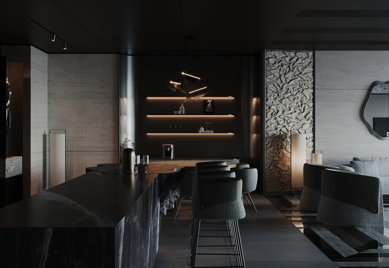 LUXURY BASMENT（奢华地下室）设计丨埃及开罗丨ABDELRHMAN SALLAM-14