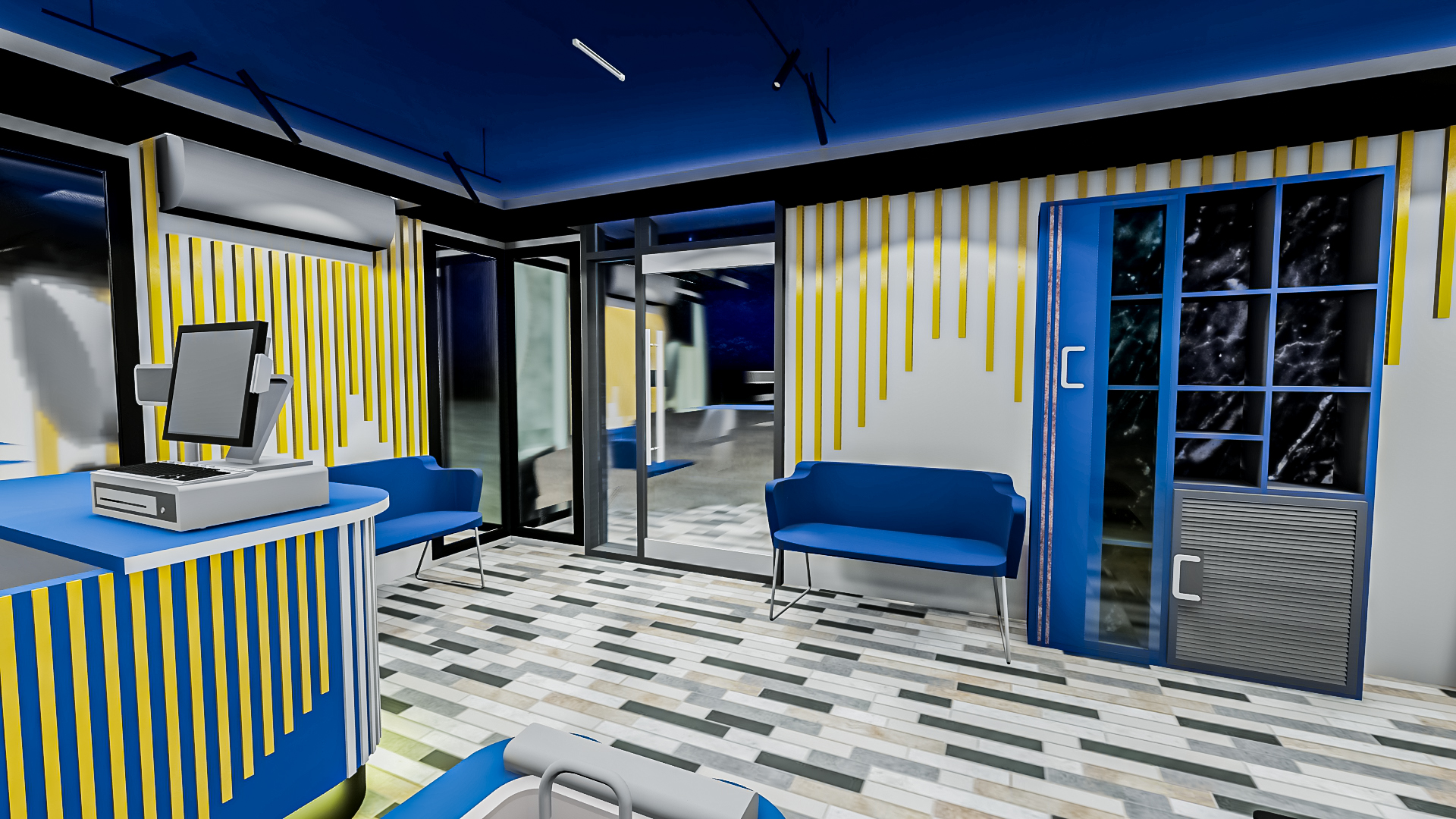 Interior design for a beauty salon-6