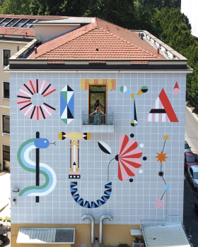 意大利米兰 Città Studi 壁画丨Serena Confalonieri