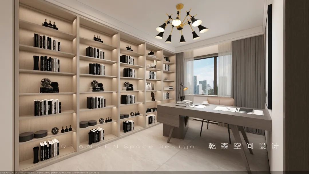 富华公馆极简空间艺术，温暖橙色营造幸福氛围-47