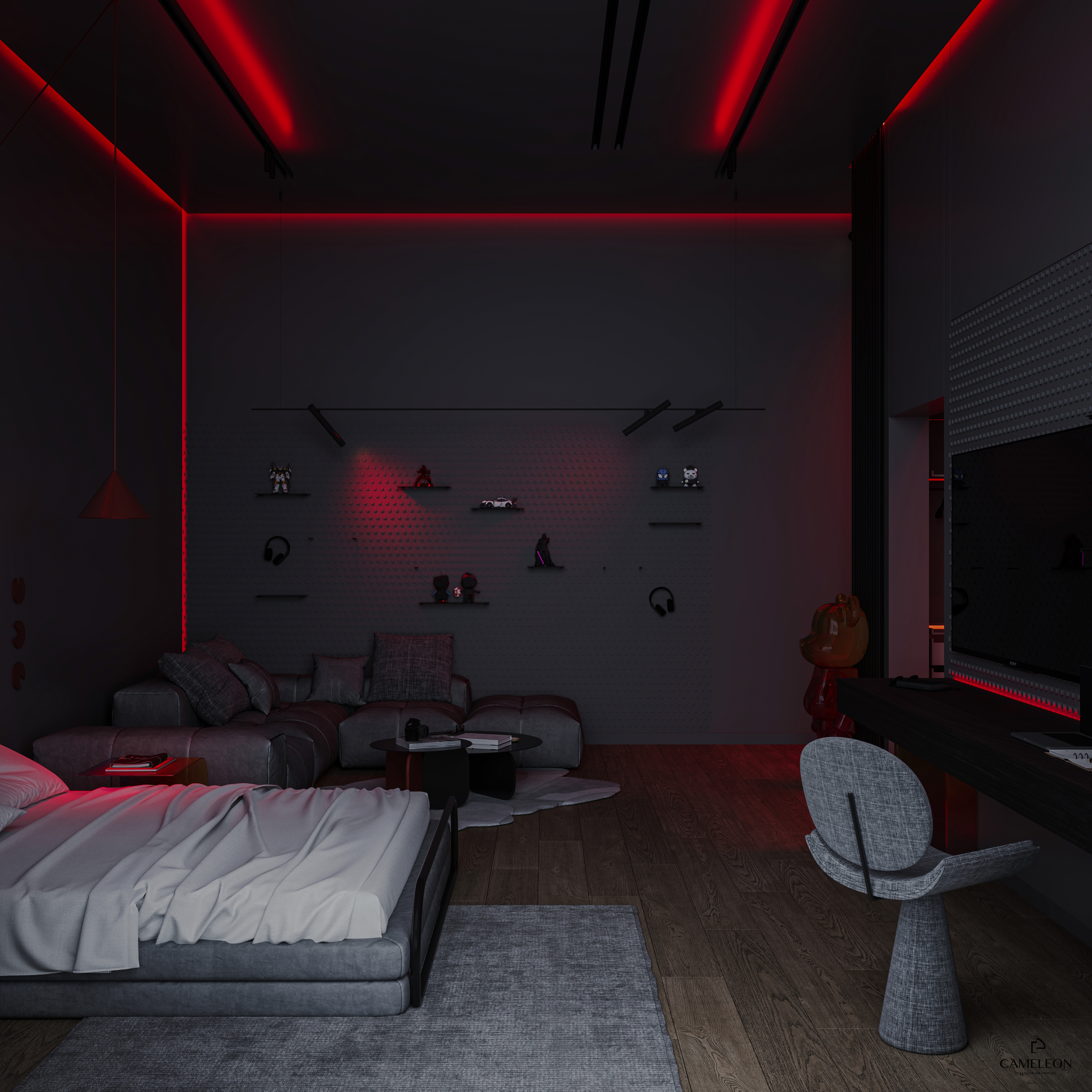 Boy bedroom 设计丨阿联酋丨Evento designs-25