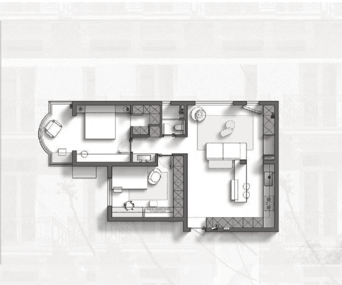 80㎡极简打破常规,重组客卫变出衣帽间,LDK一体布局开阔胜大平层-60