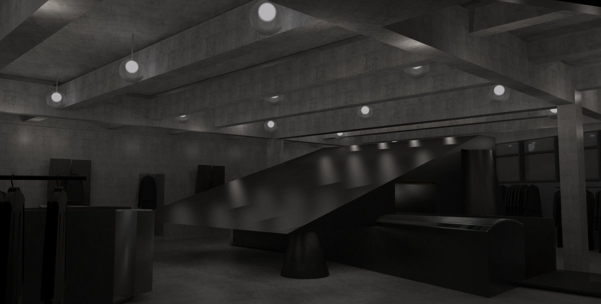 黑色斜面系统&黑壳HEIKE服装品牌概念店，中国 / 杭州啊嗯室内设计-56