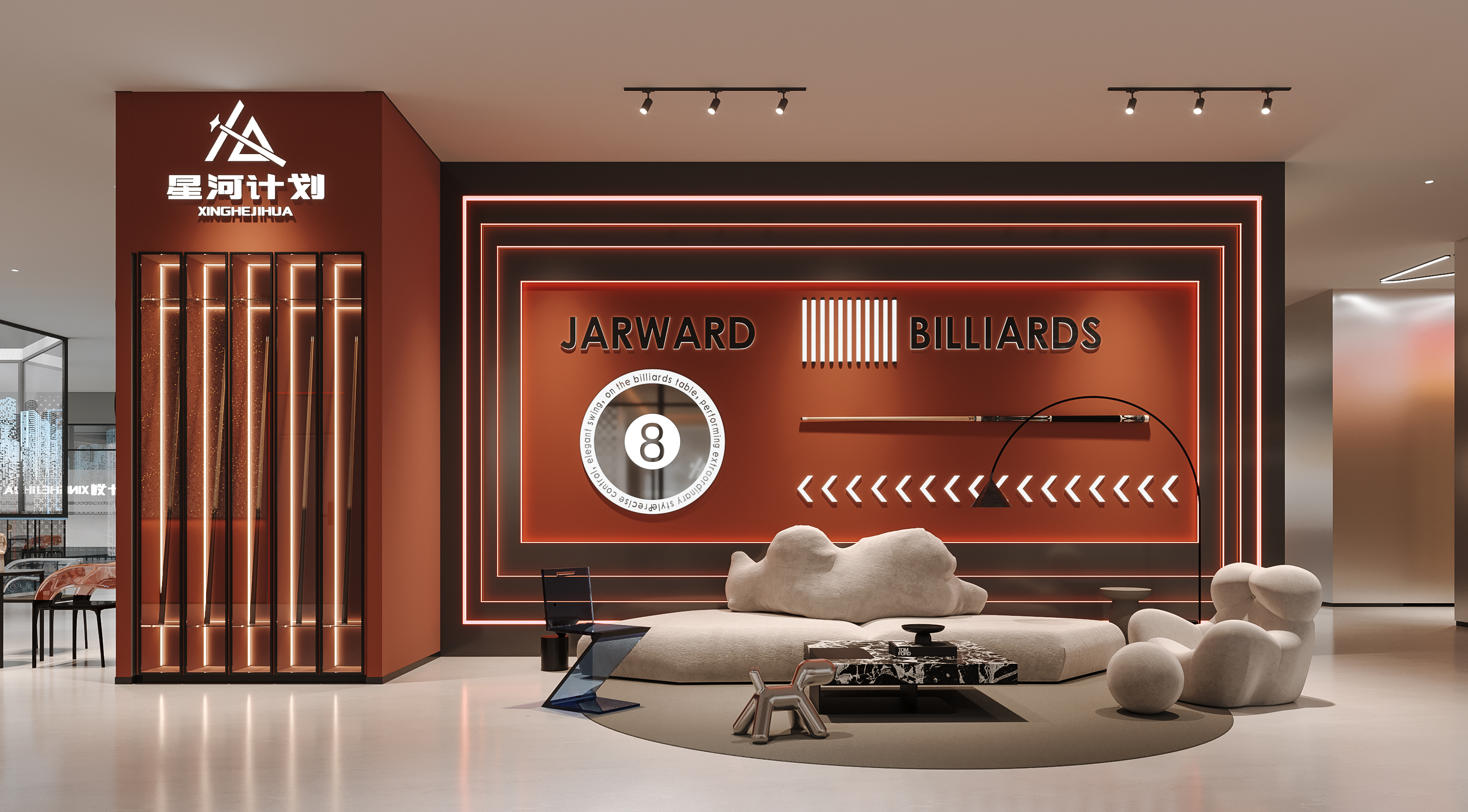 台球俱乐部效果图-4