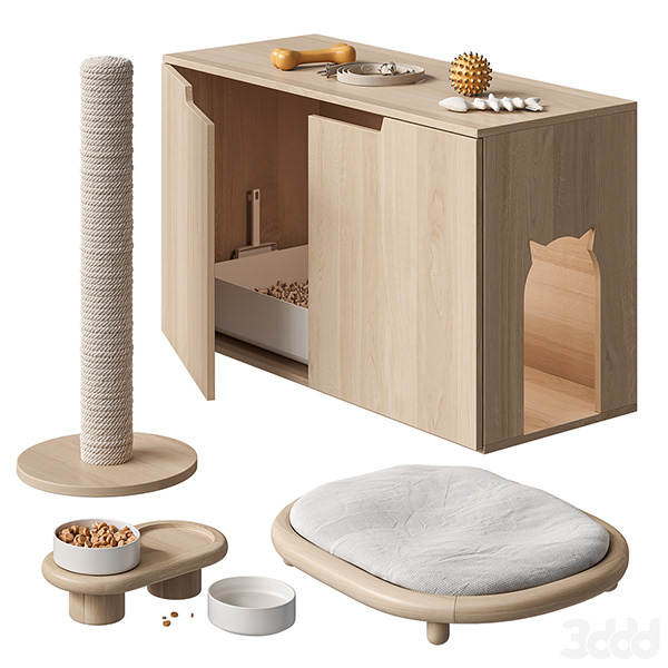 3D模型猫狗配饰-5