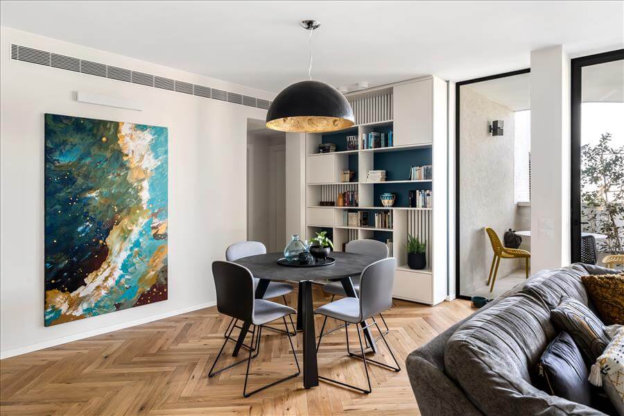 上班族居家办公之中心住宅翻新与装修丨以色列丨沙龙建筑设计事务所（推测“מותג הלל אדריכלות”）-25