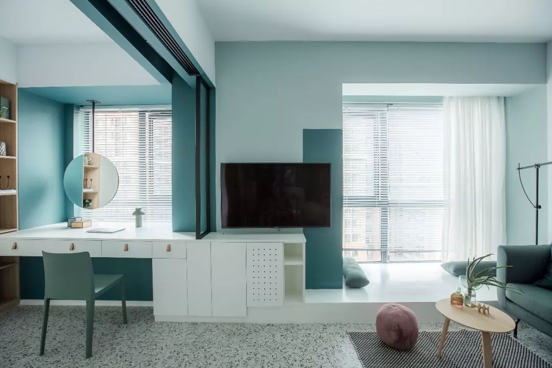 成都绿色摩登宅，三居改两居释放空间-68