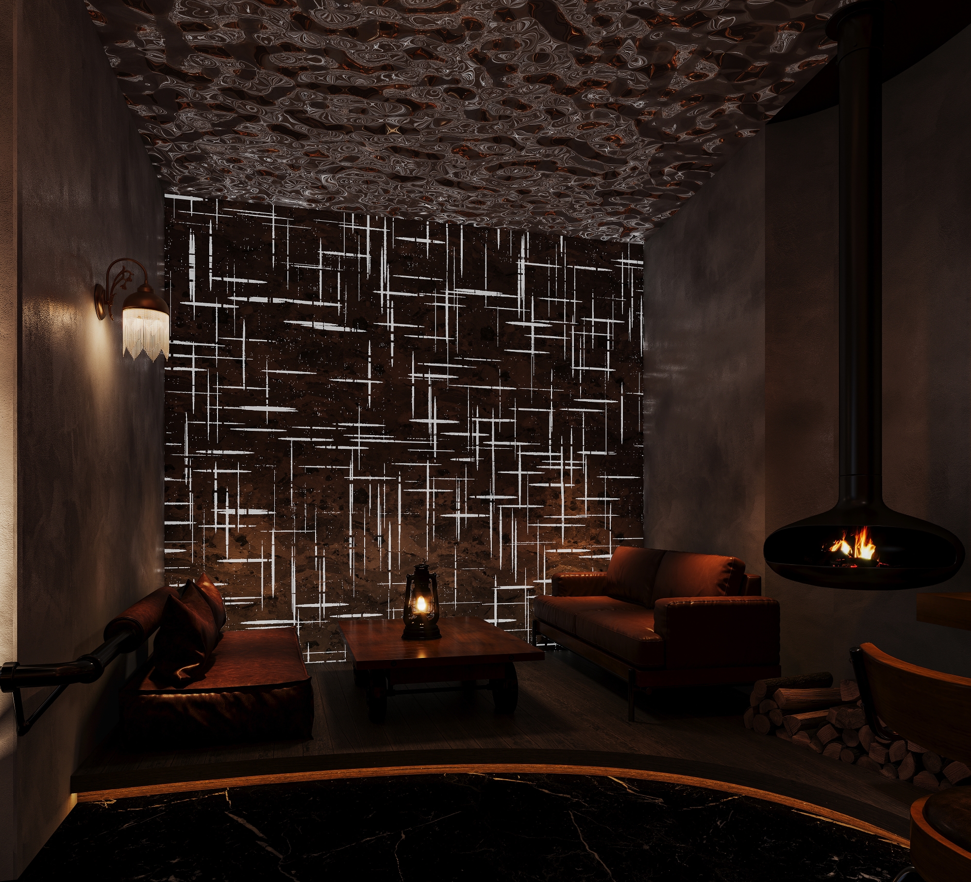 Shelby 铁与酒：暗调美式酒廊-7