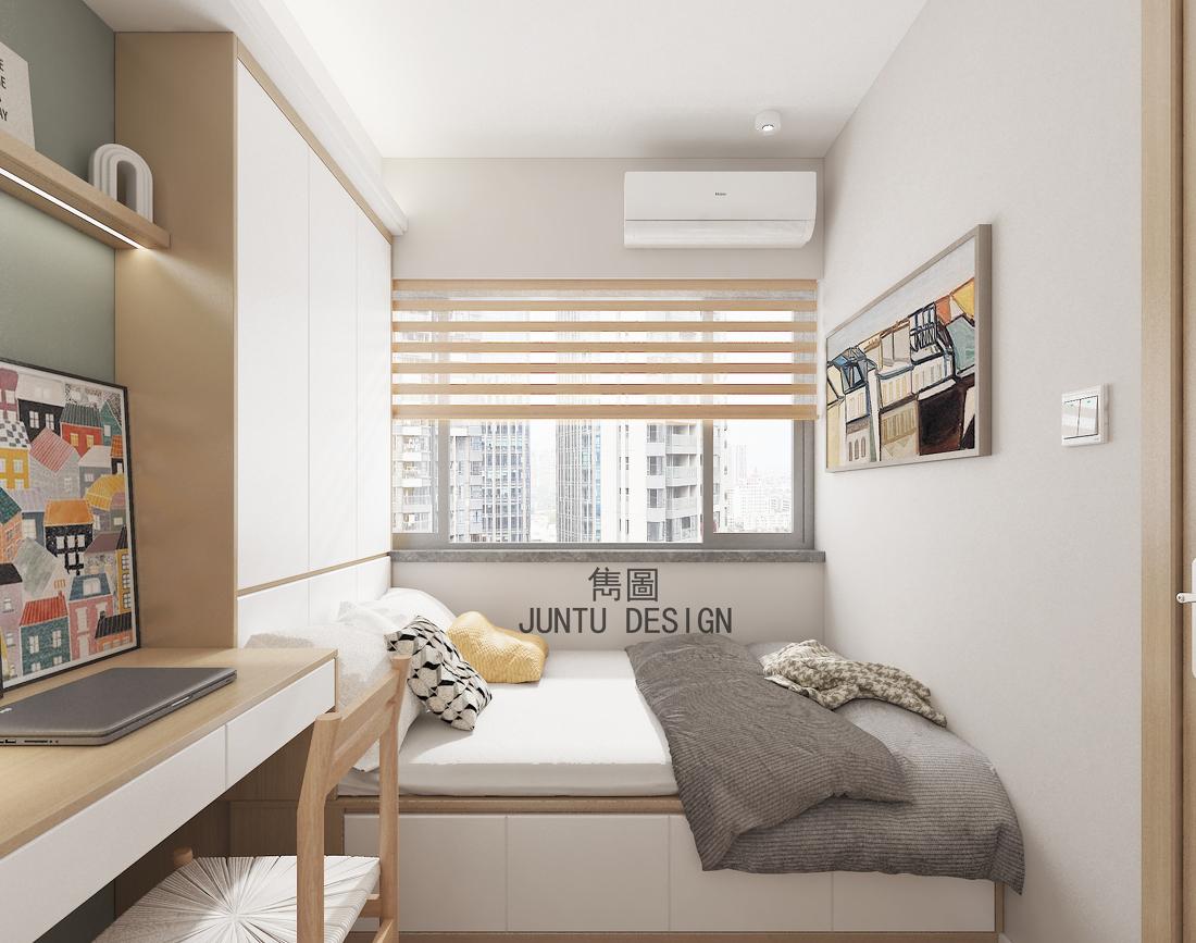 广州南沙碧珑湾 115m²日式原木风家居设计丨中国广州-45