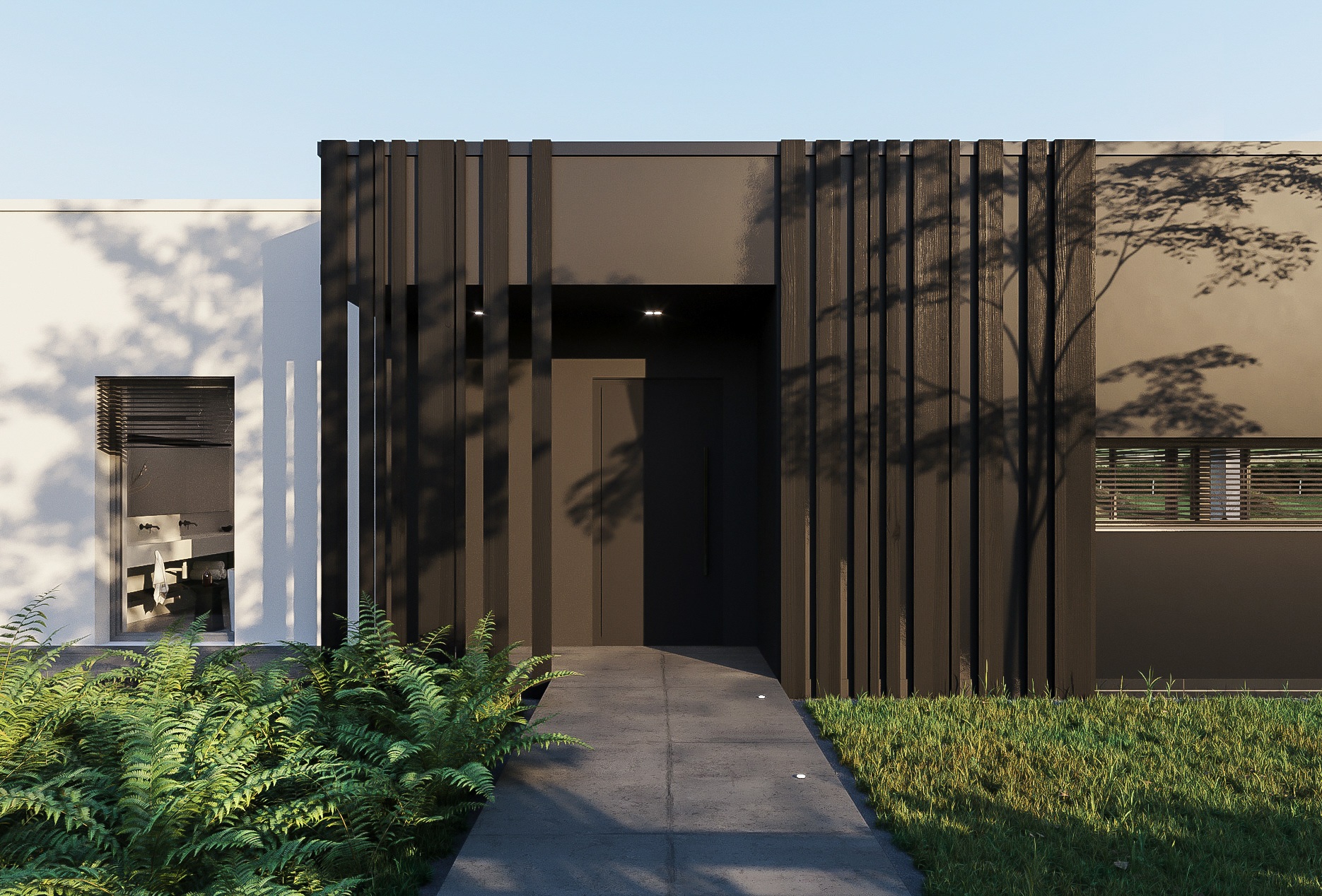 深色系别墅设计-21