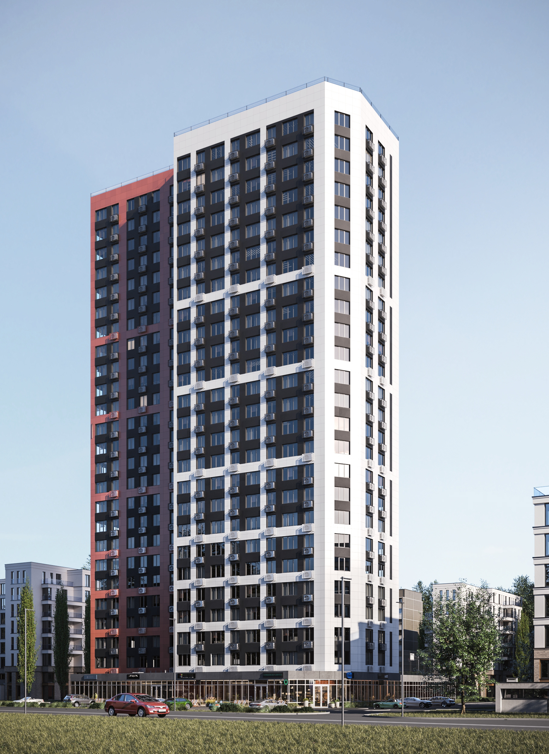 多层建筑外立面草图丨俄罗斯丨Alexey Aleev-6