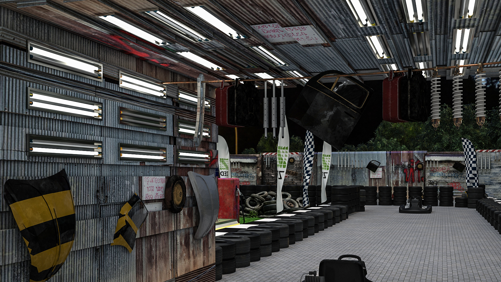 ZED Park - GoKarting Area - Branding-17