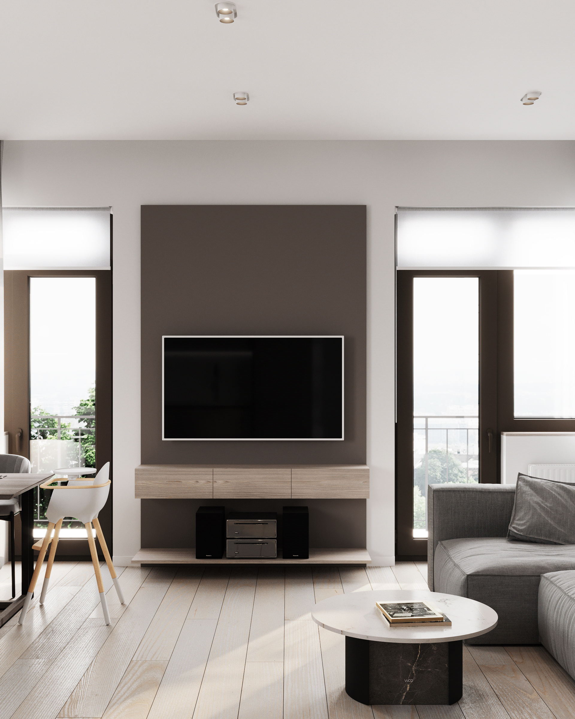 乌克兰85㎡简约风公寓设计-10