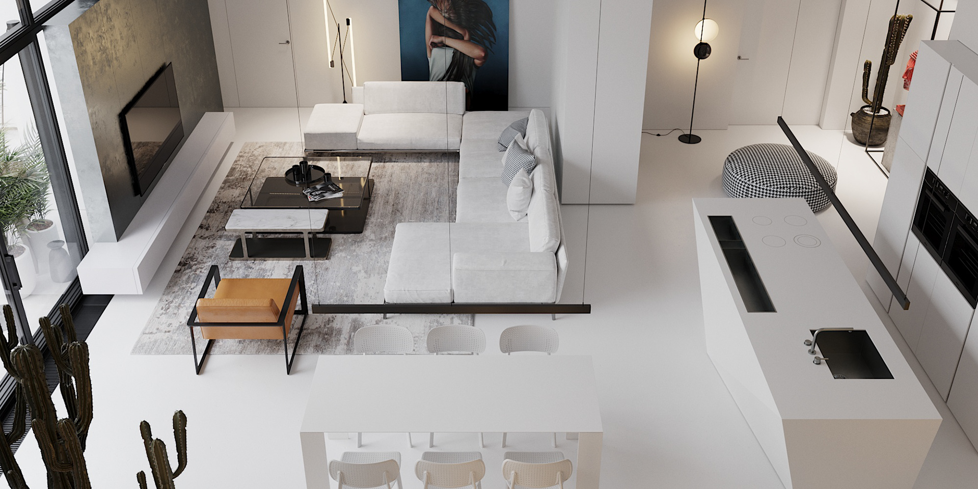 简约风客餐厅设计方案-2