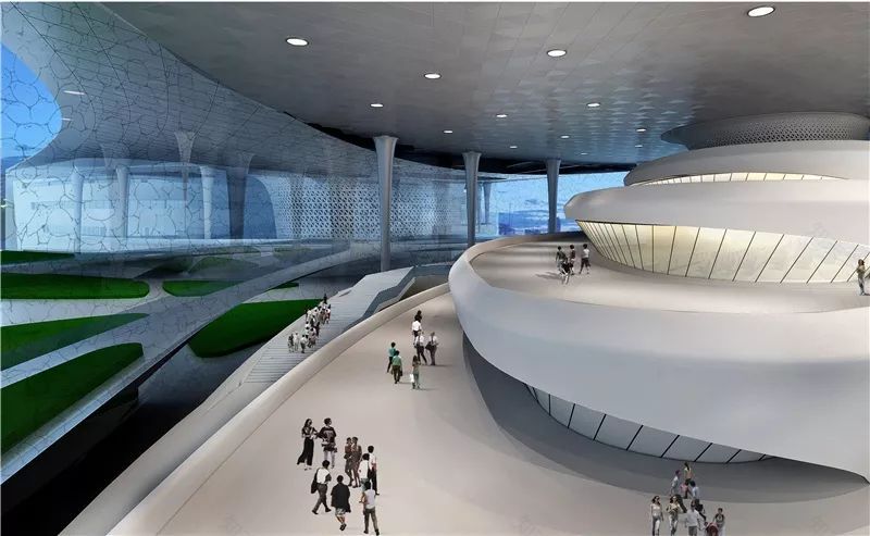 西湖文体中心 | 隐于湿地的纯净曲线-14