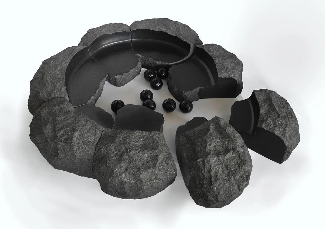 日裔雕塑&景观设计师OKASHIMO创造的系列石头艺术品-30