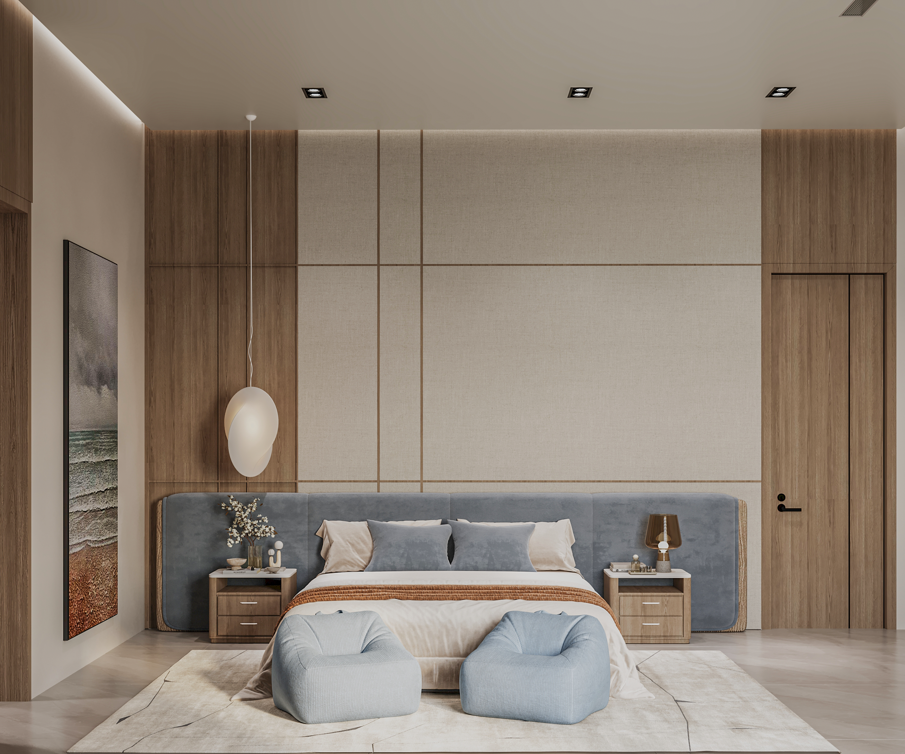 Blue Teenager Bedroom-0