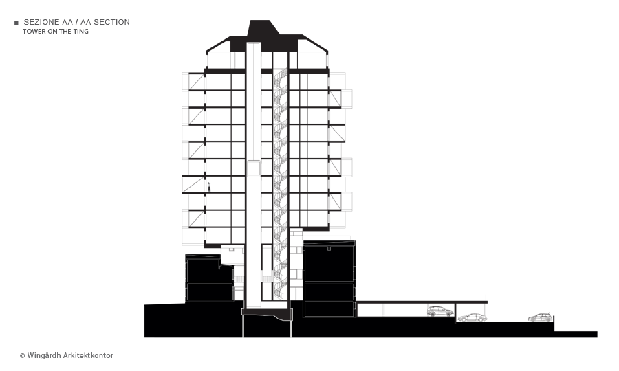 惊艳改造 | 瑞典老法院变身高颜值公寓楼-35