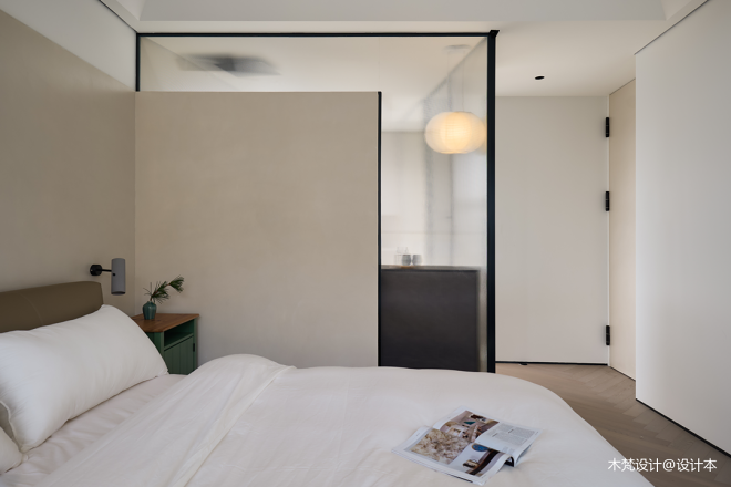 语文老师独居105㎡现代简约家：岛台餐桌、独立猫房、超大办公区-86