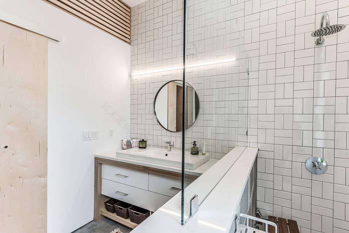 休斯顿工业风平房浴室丨美国丨Steven Allen Designs-11