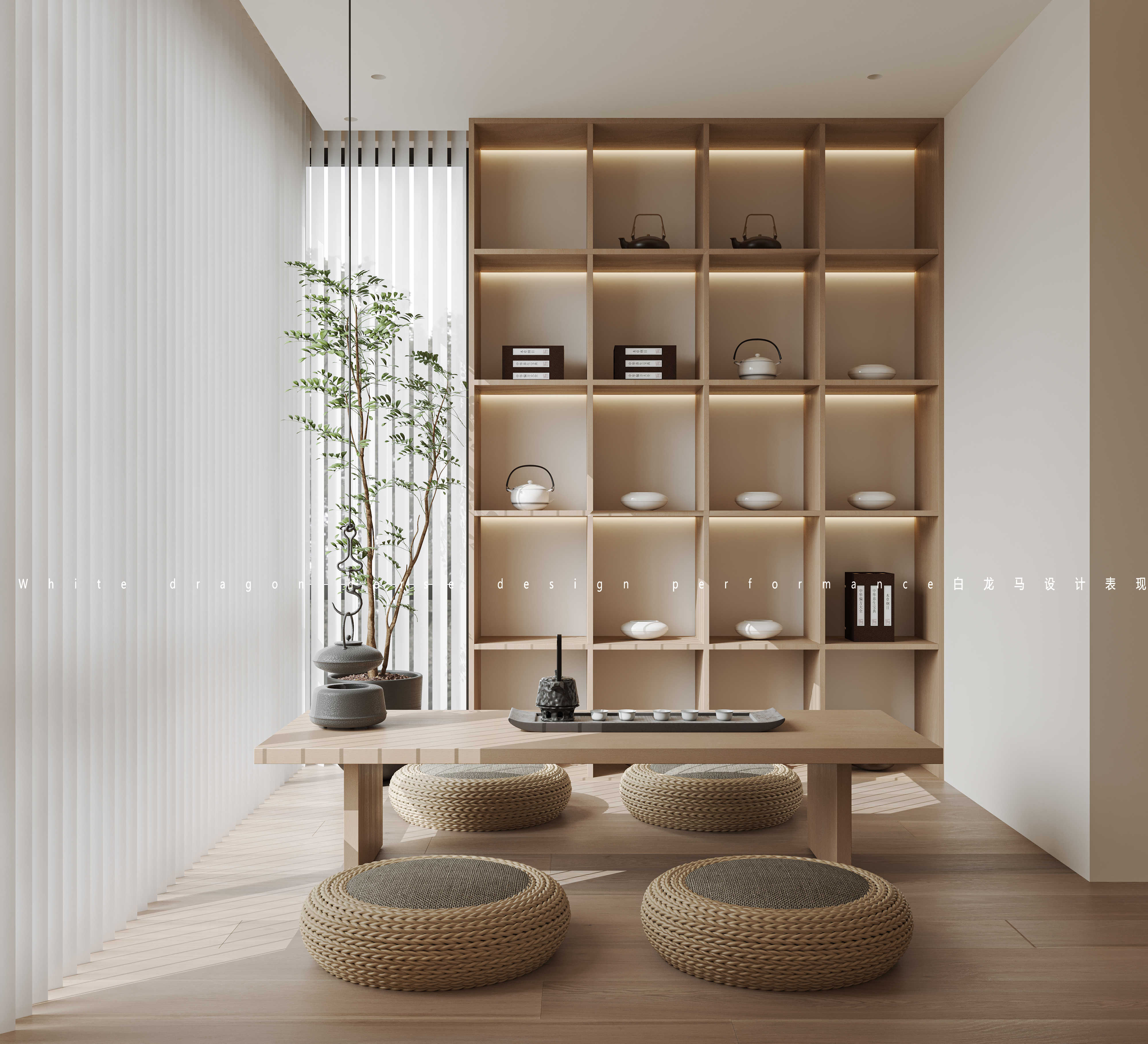 现代原木风格·白龙马效果图-8