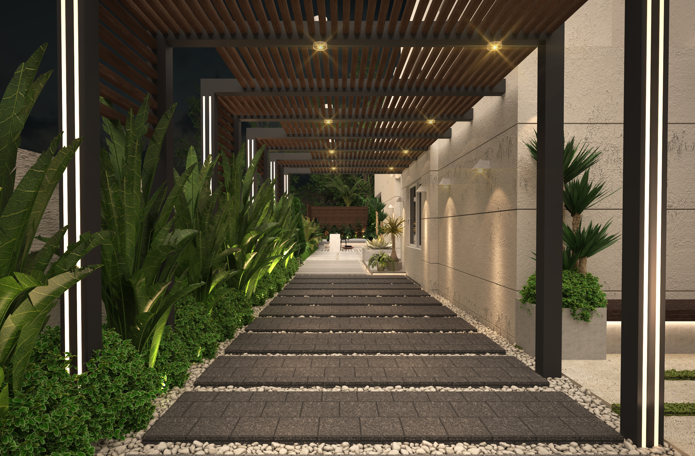 Pyramids Hills Villa 景观设计丨Yasmine Abuelnaga 工作室-5