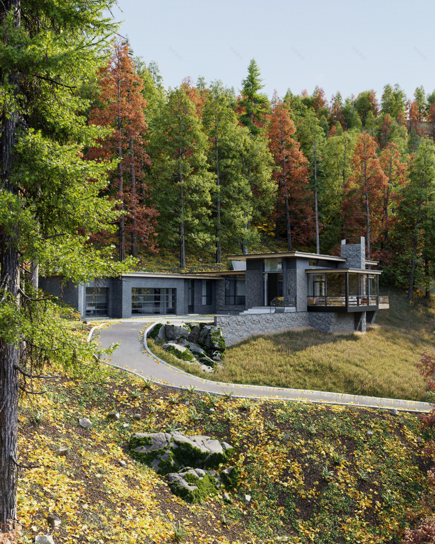 单层木结构房屋丨美国北卡罗来纳-14