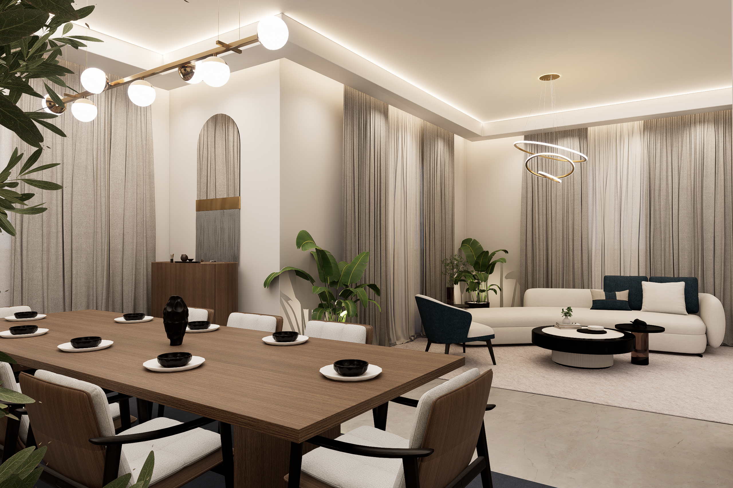 Grand Horizon | Dual Reception & Dining Suite-4