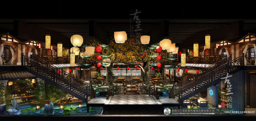 【唐燚品鲜菜火锅店】—成都餐厅设计丨成都餐厅装修-4