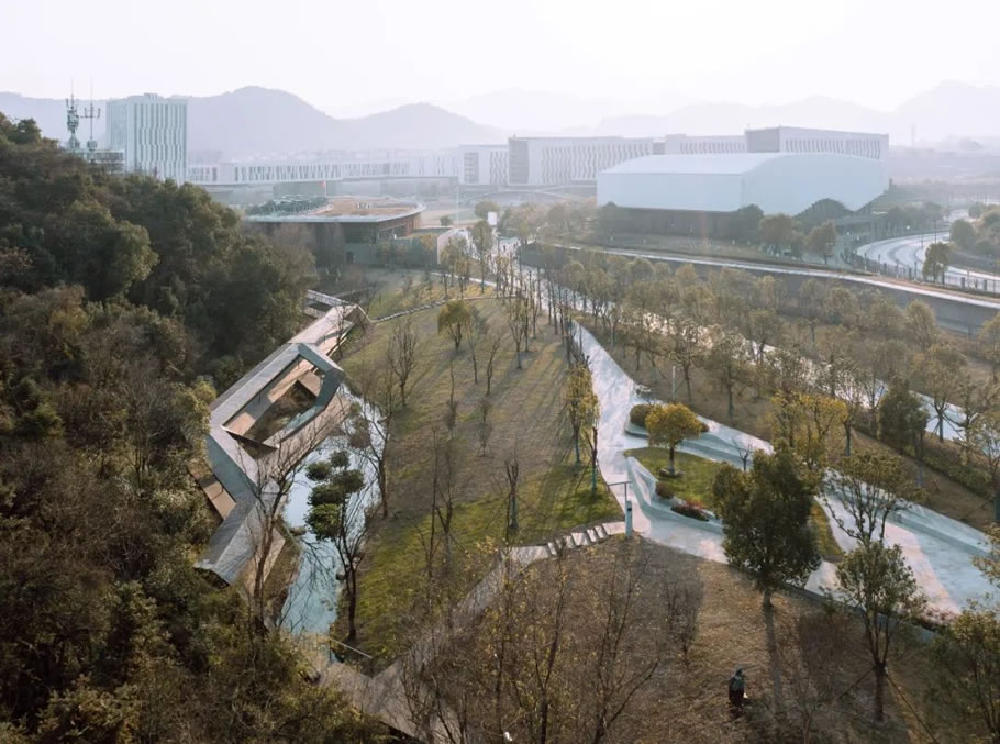 浙江音乐学院「溪上飞檐」丨中国杭州丨line+建筑事务所,gad-43